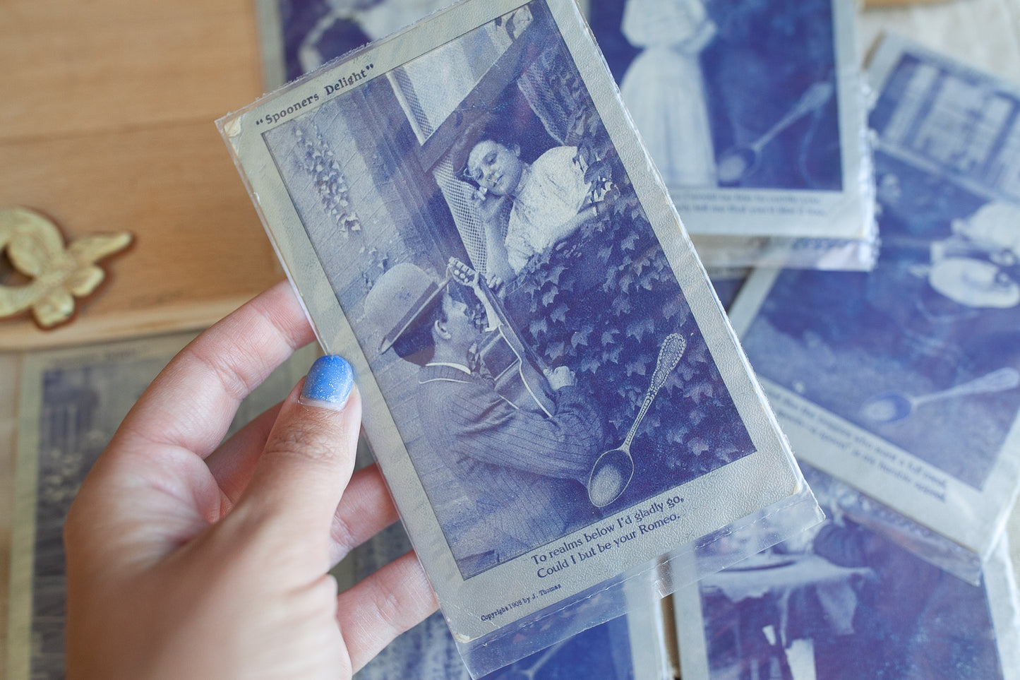 Antique Postcard- Postcards- Ephemera- Spooners Delight