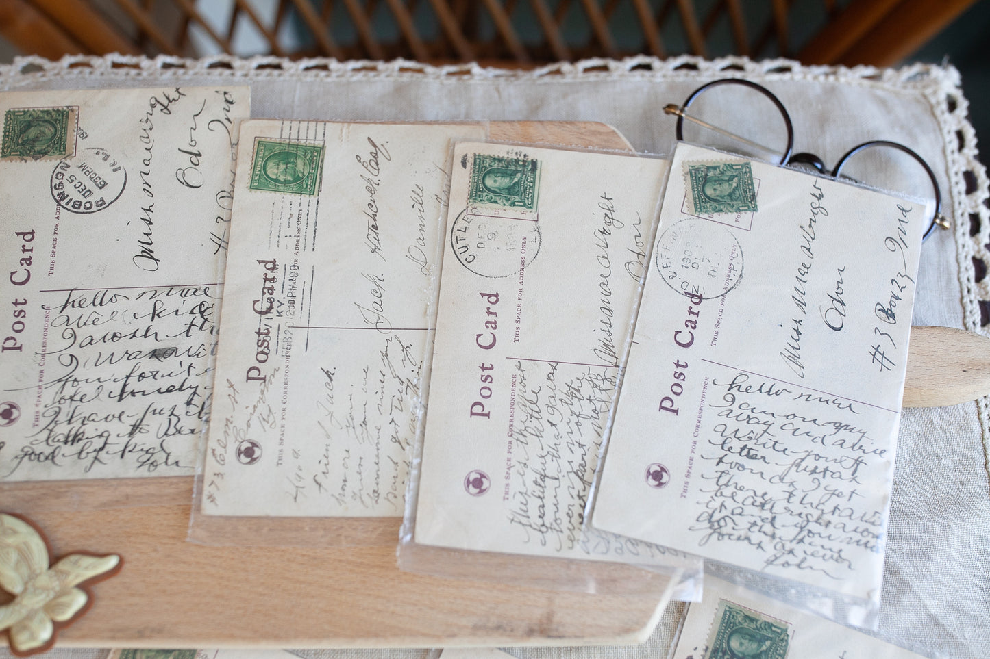 Antique Postcard- Postcards- Ephemera- Spooners Delight