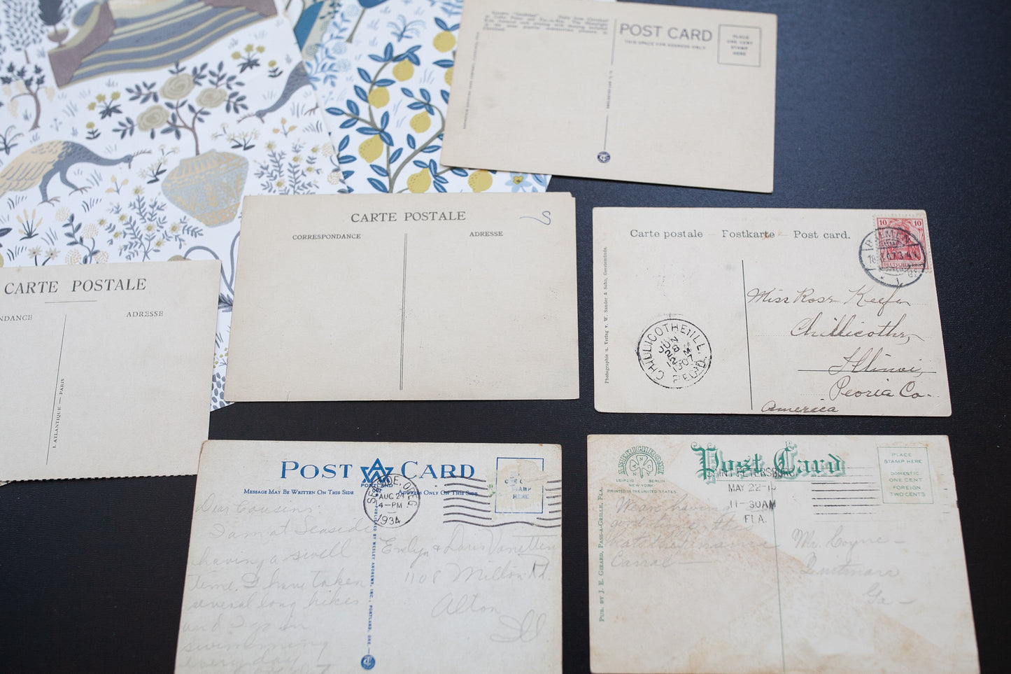 Antique Postcards- Set of 6 - Ship Postcards- Boats Nautical Postcards