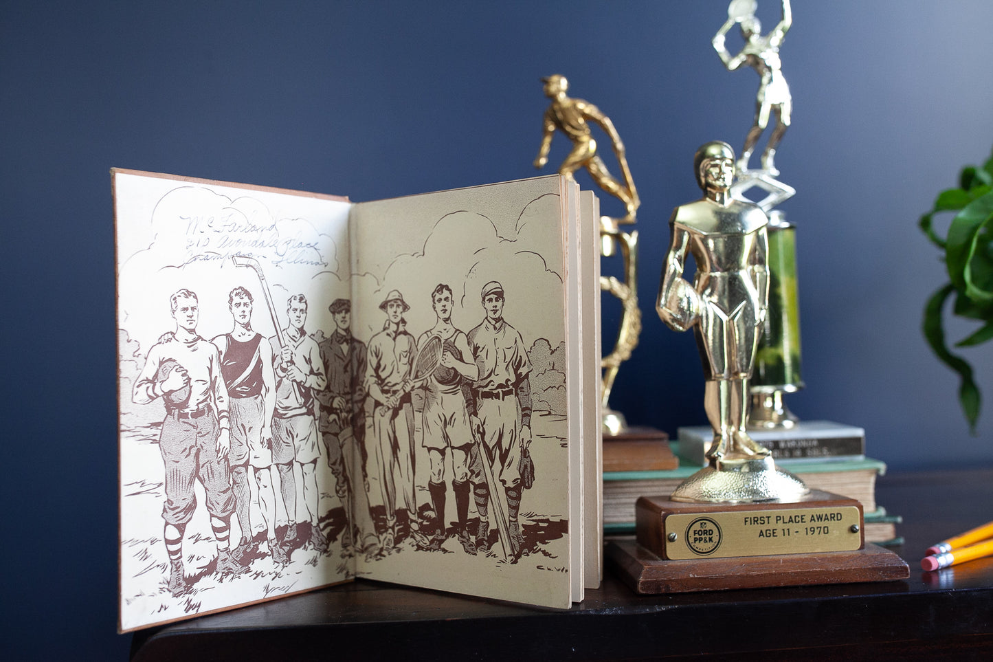 The Pennant by Everett T. Tomlinson - 1912 book - Football Book