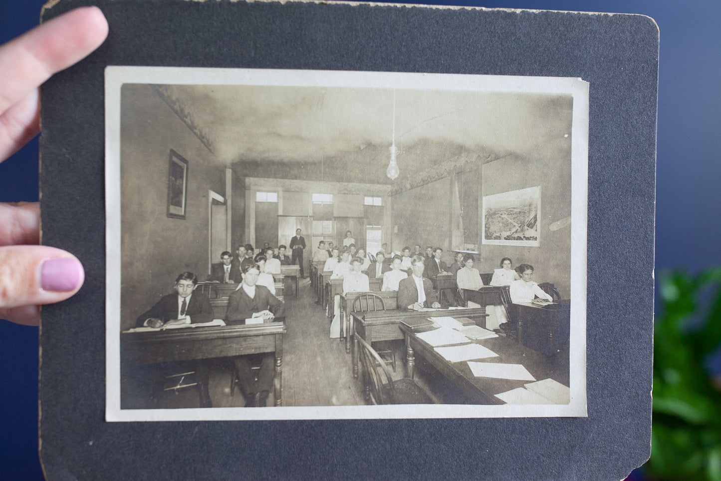 Antique Schoolroom Photo - Antique Photo Students
