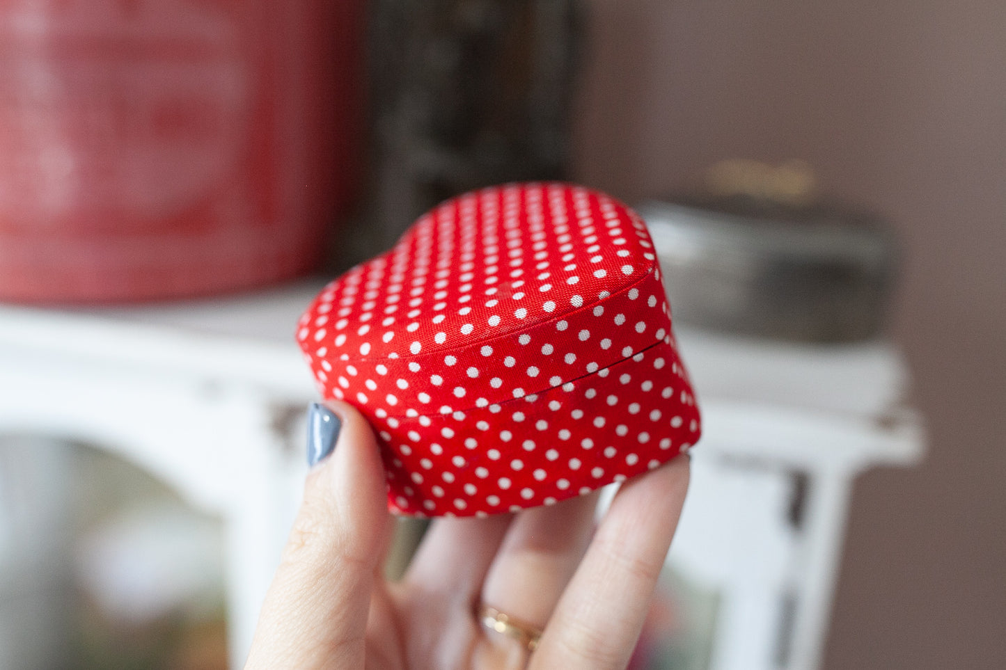 Vintage Heart Box - Red Heart