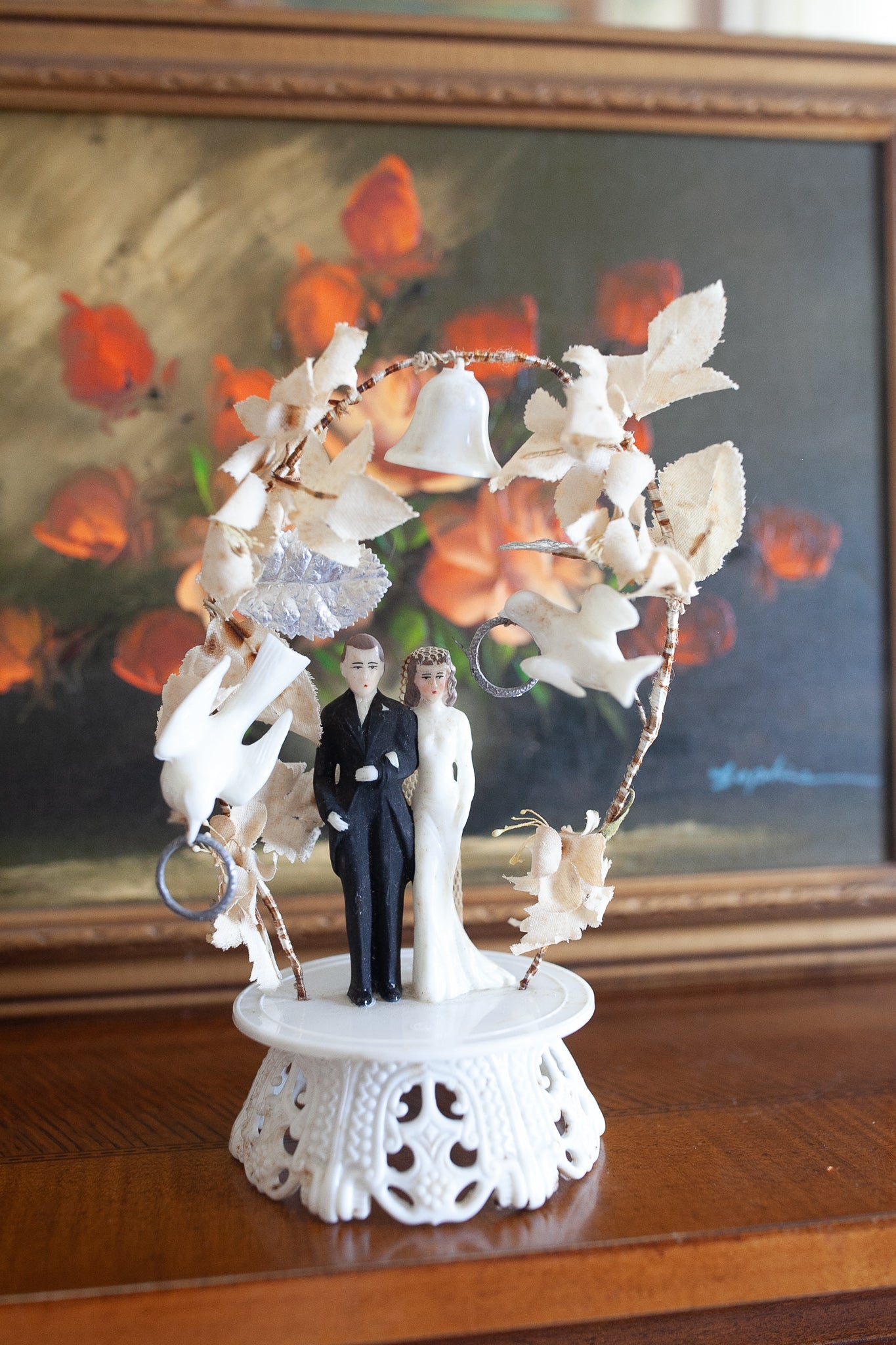 Vintage Wedding Cake Topper