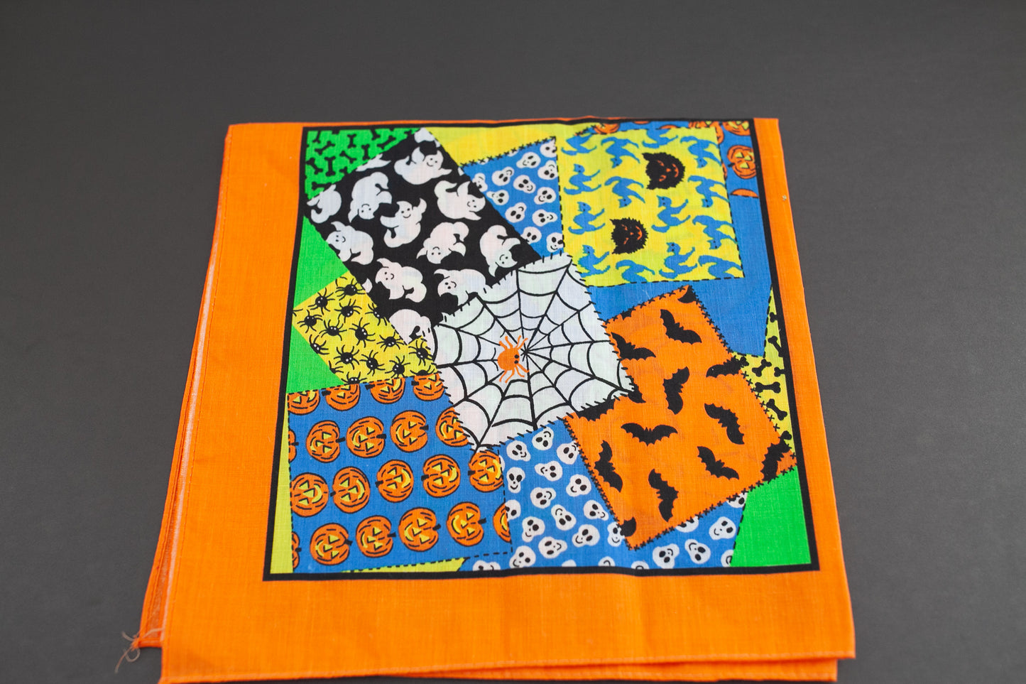 Vintage Napkins- Halloween Fabric- Halloween Napkins
