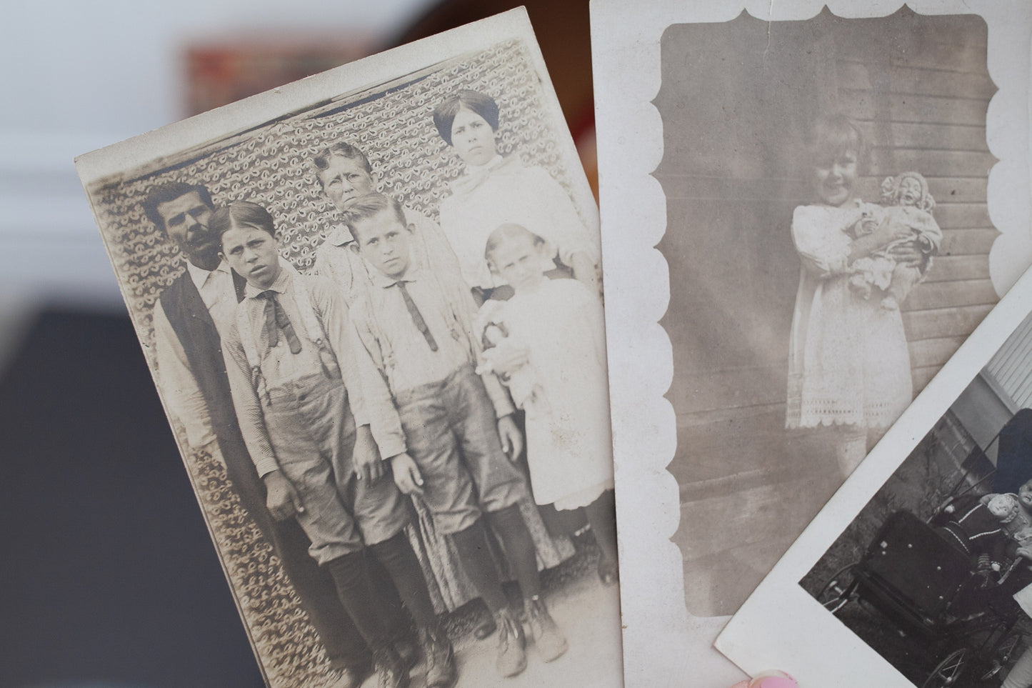 Vintage Real Photo Post Card- Photos of dolls