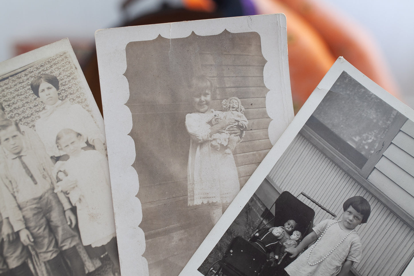 Vintage Real Photo Post Card- Photos of dolls