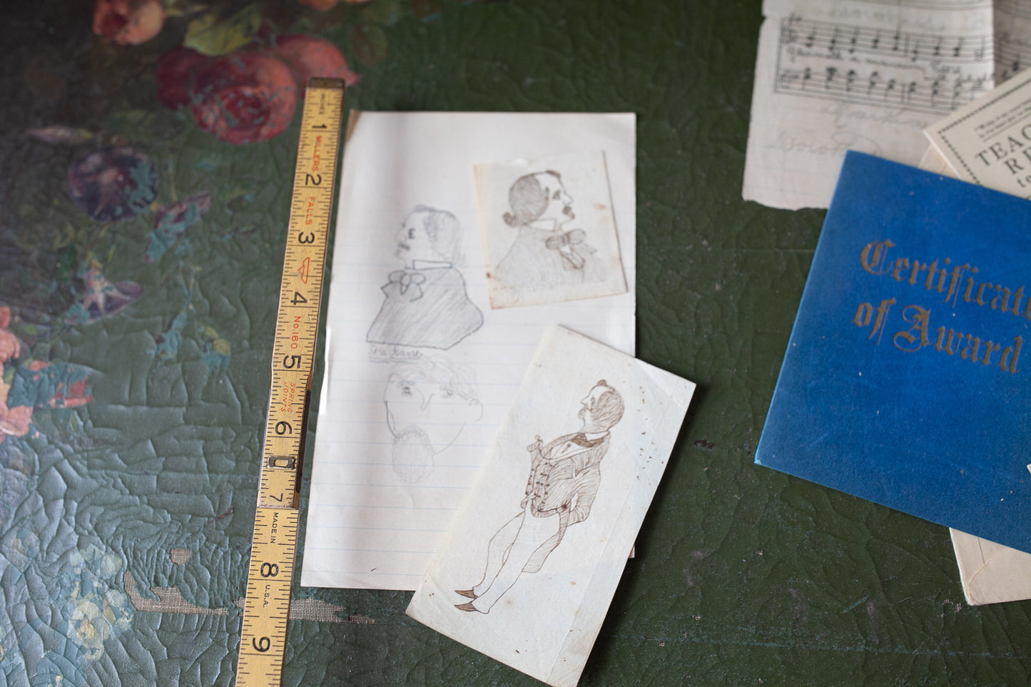 1940s Paper Ephemera- School Report Cards- Vintage Ephemera