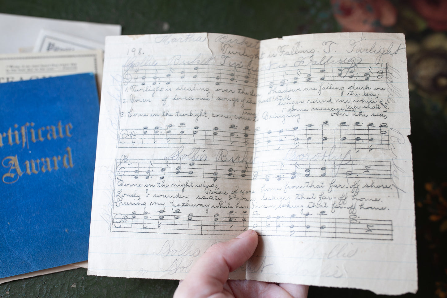 1940s Paper Ephemera- School Report Cards- Vintage Ephemera