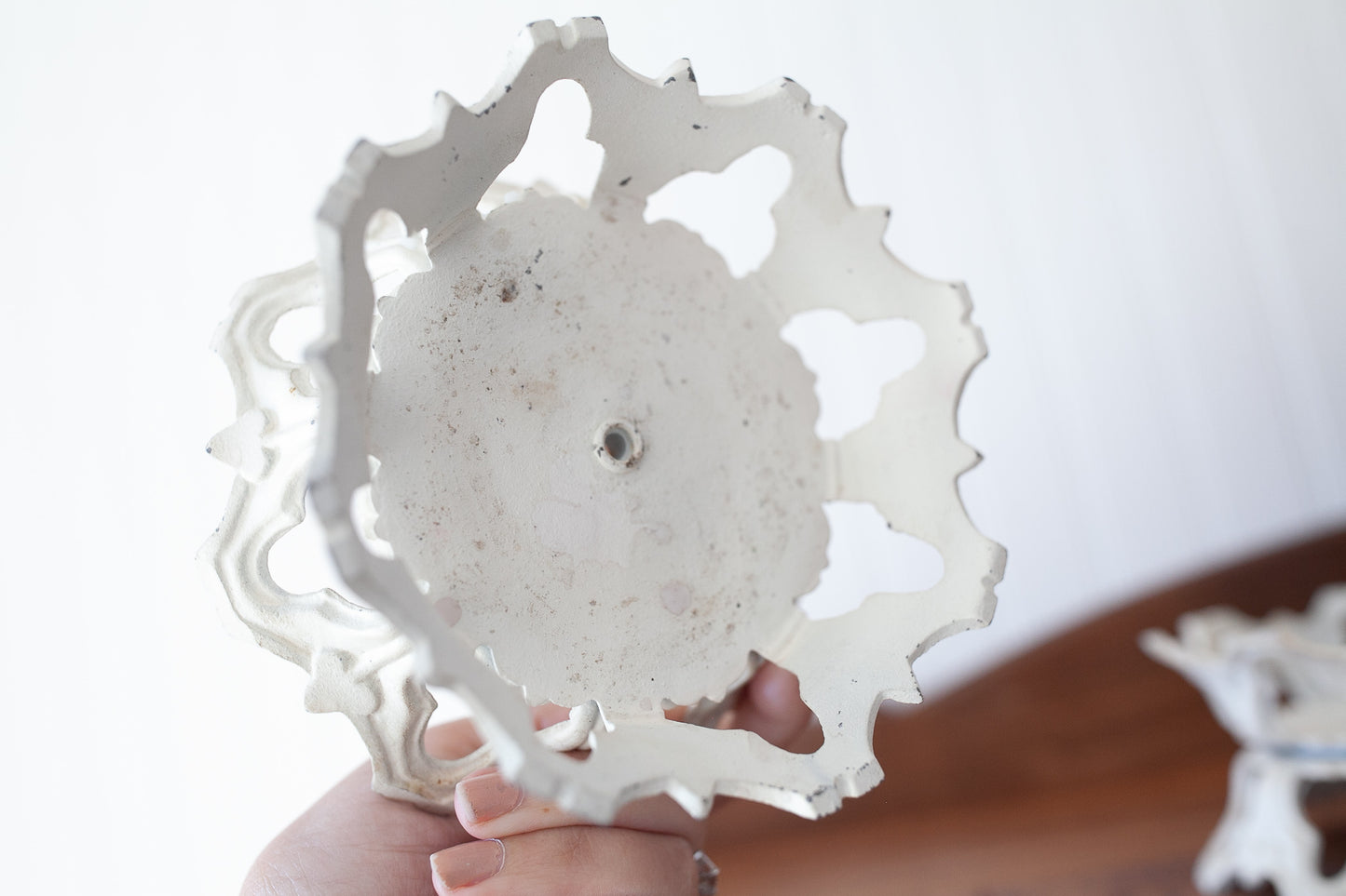 Vintage Iron Candle Holders- Taper Candle Holder- Candle - Salvage