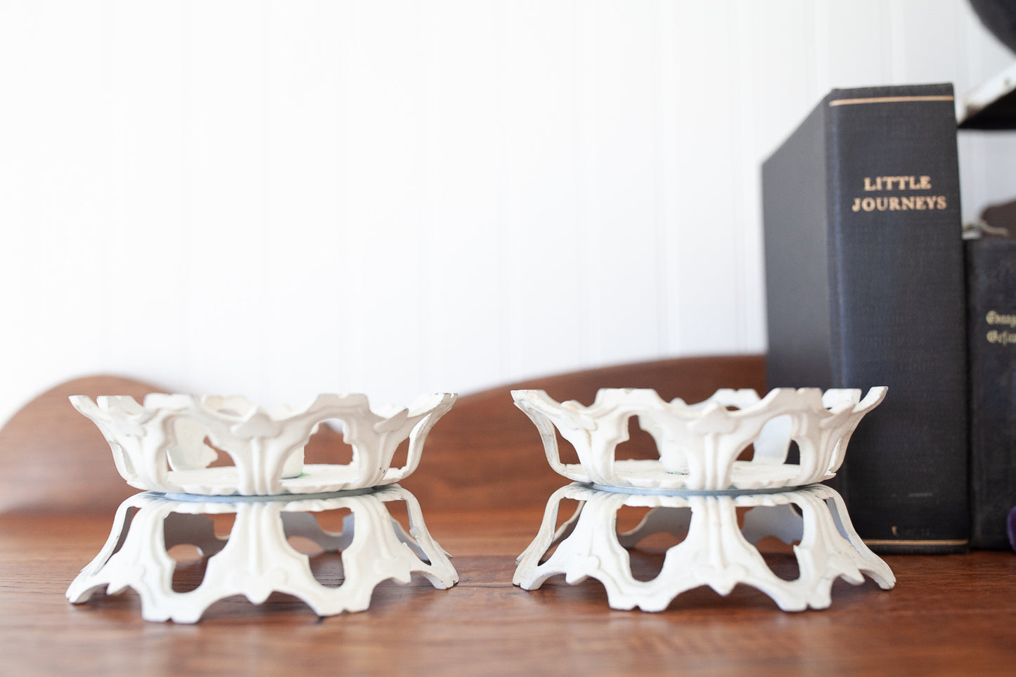 Vintage Iron Candle Holders- Taper Candle Holder- Candle - Salvage