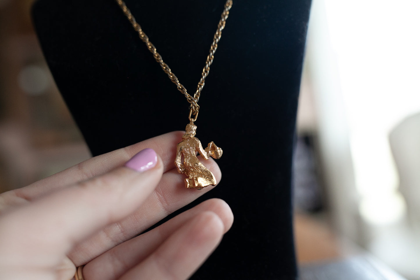 Vintage Virgo Necklace- Pendant