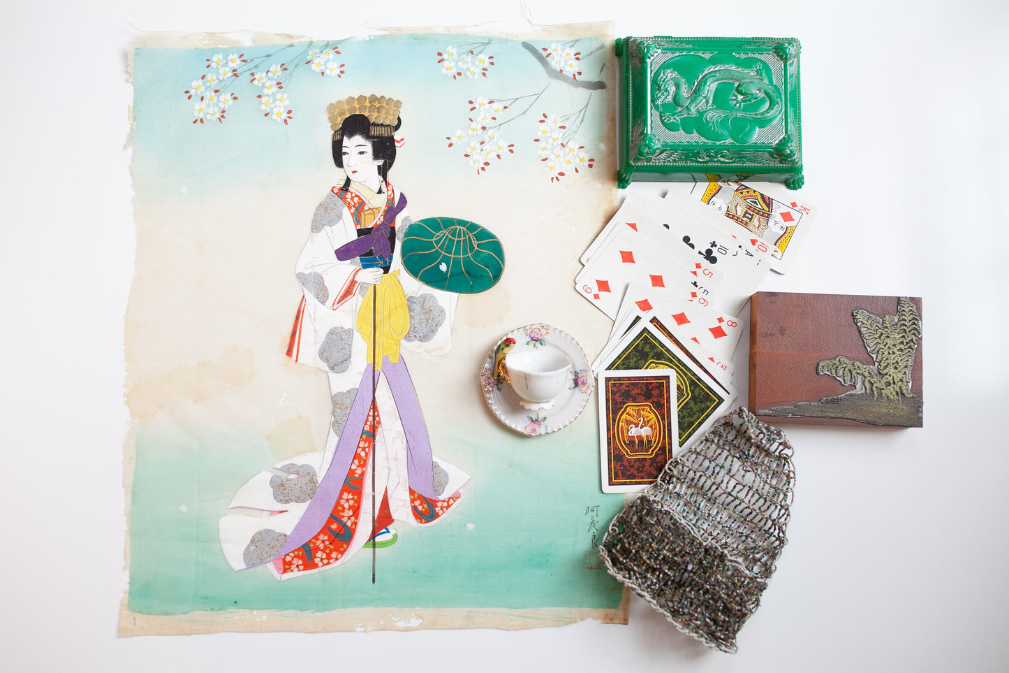 Vintage Artwork -Silk Art