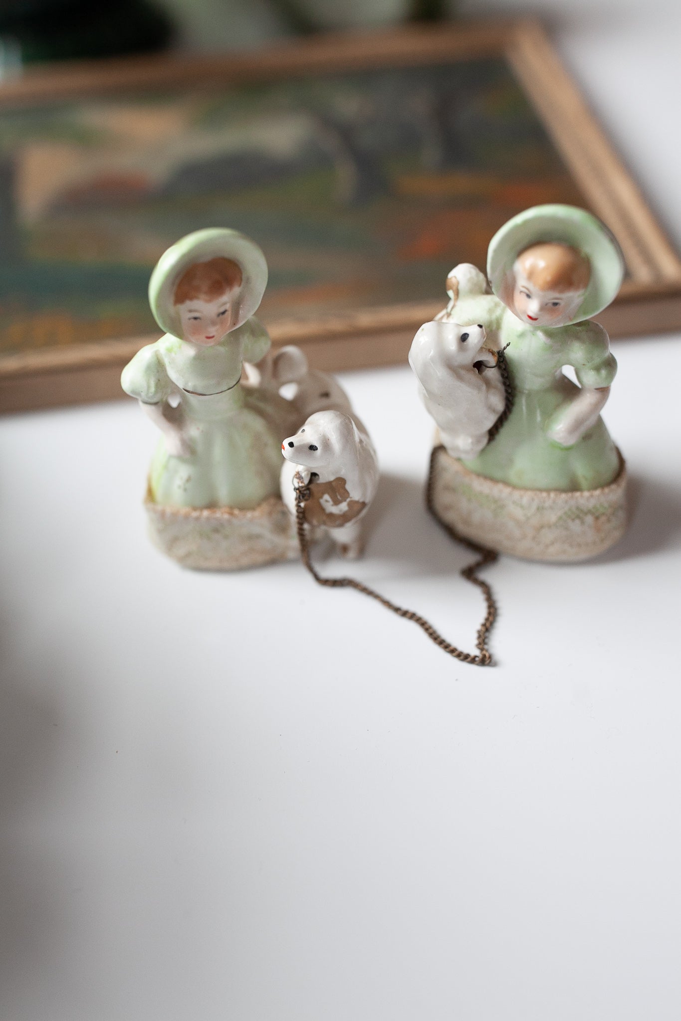 Ladies Walking Poodles - Vintage Poodle