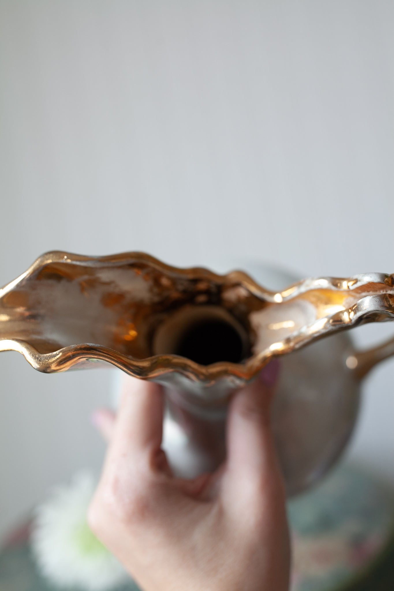 Vintage Pitcher - Lusterware Pitcher -Vase