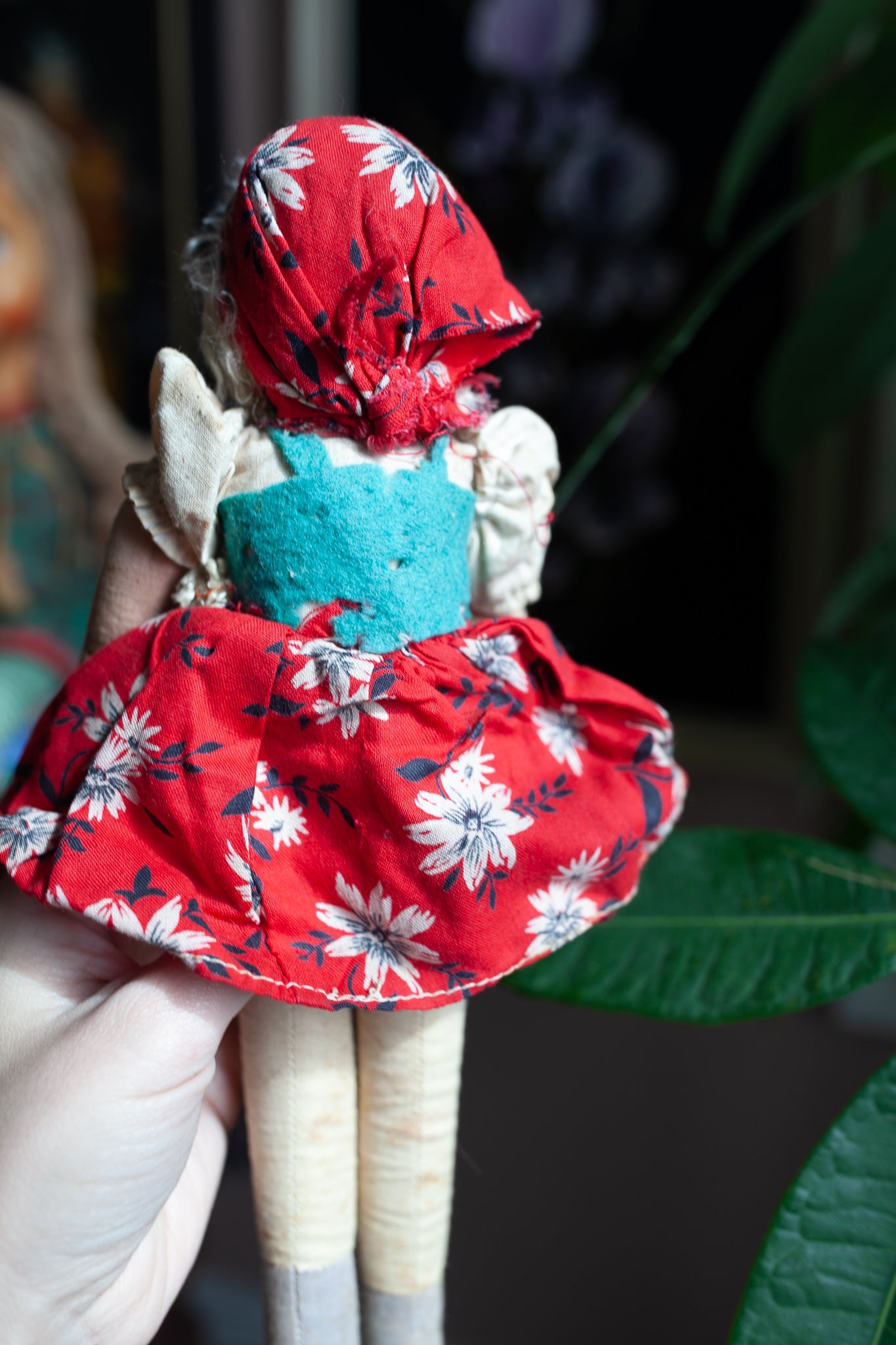 Vintage Polish Cloth Doll - Doll -Mask Face Doll