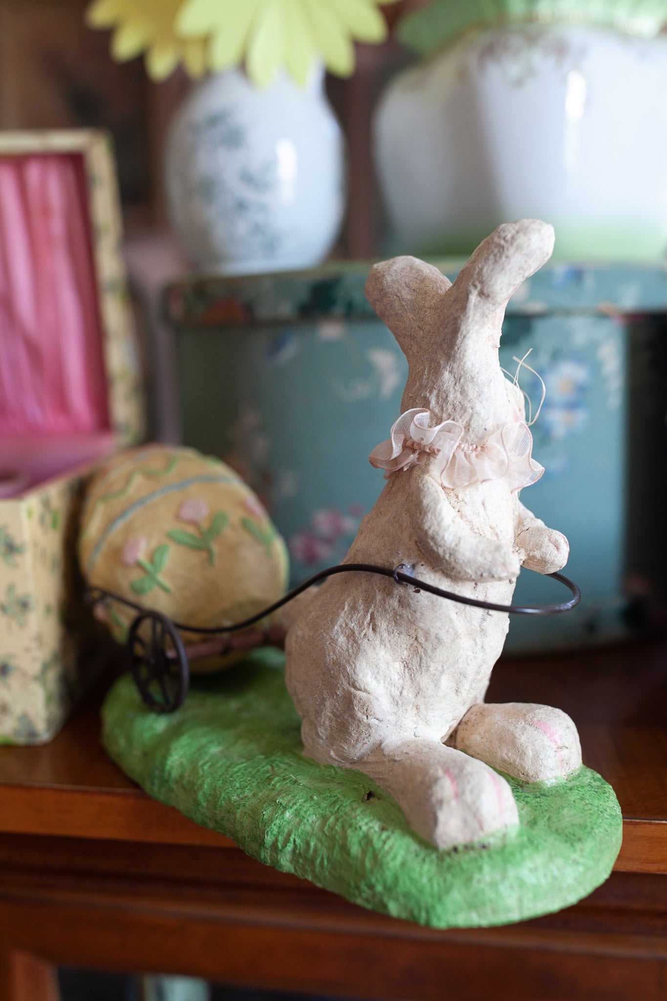 Vintage Bunny Rabbit and Easter Egg
