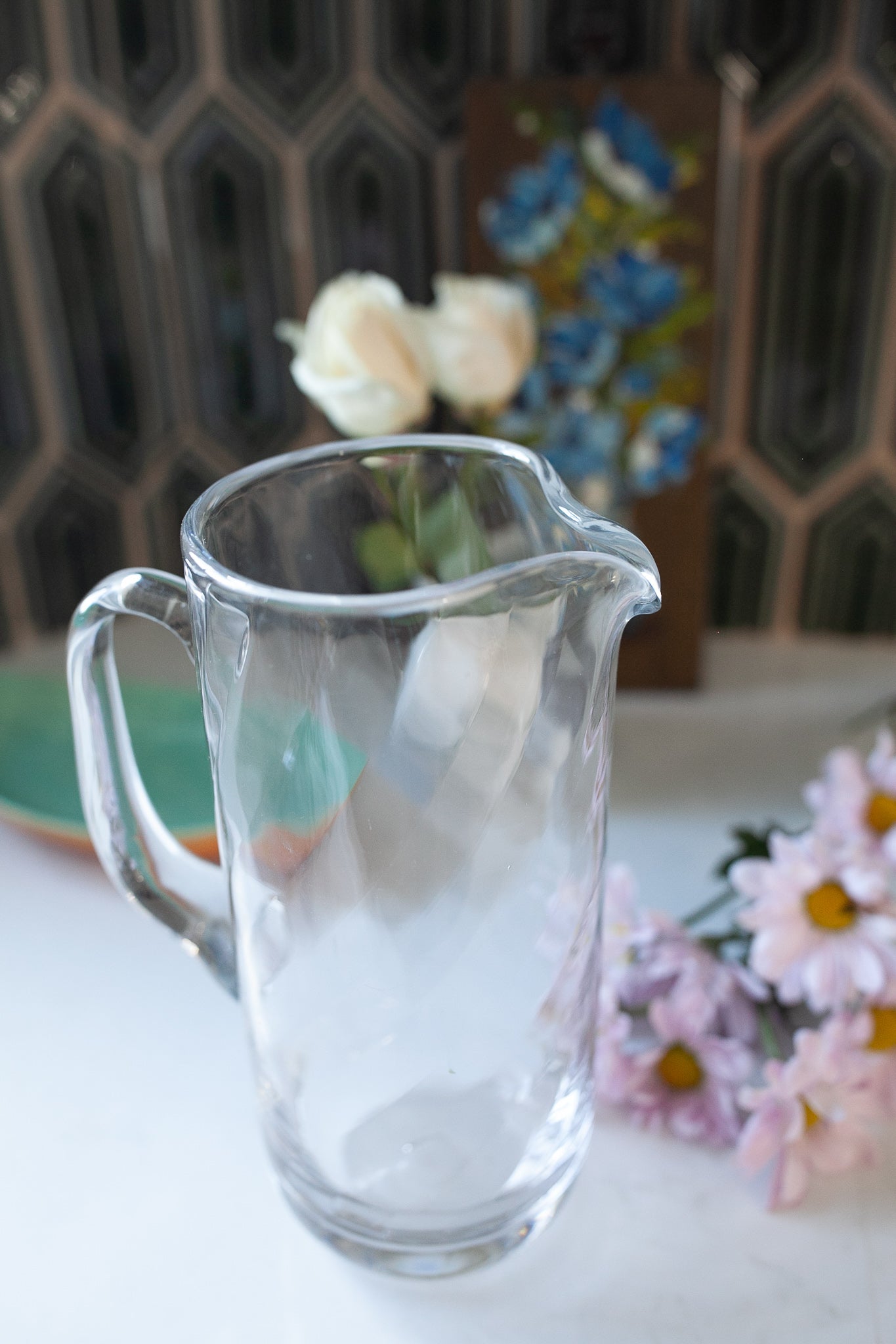 Vintage Glass Pitcher