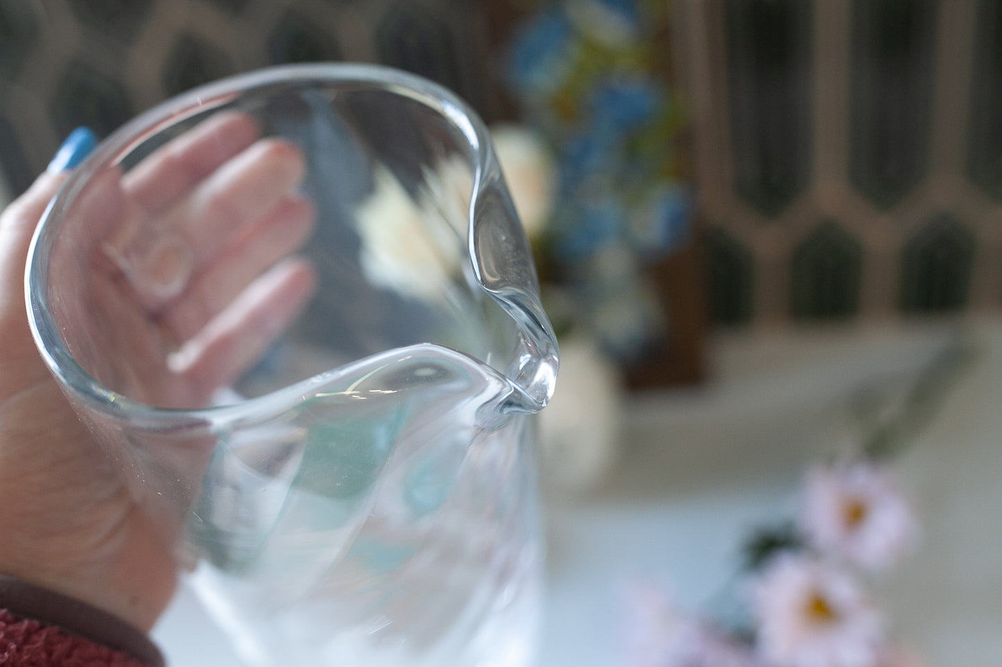 Vintage Glass Pitcher