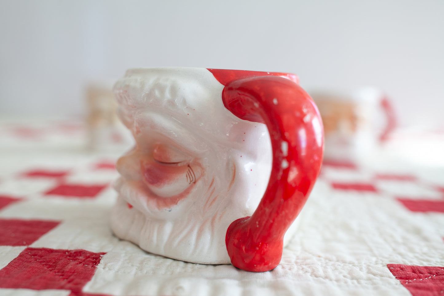 Vintage Santa Mug- Santa Mug - Vintage Santa Mug -Vintage Christmas-Winking Santa