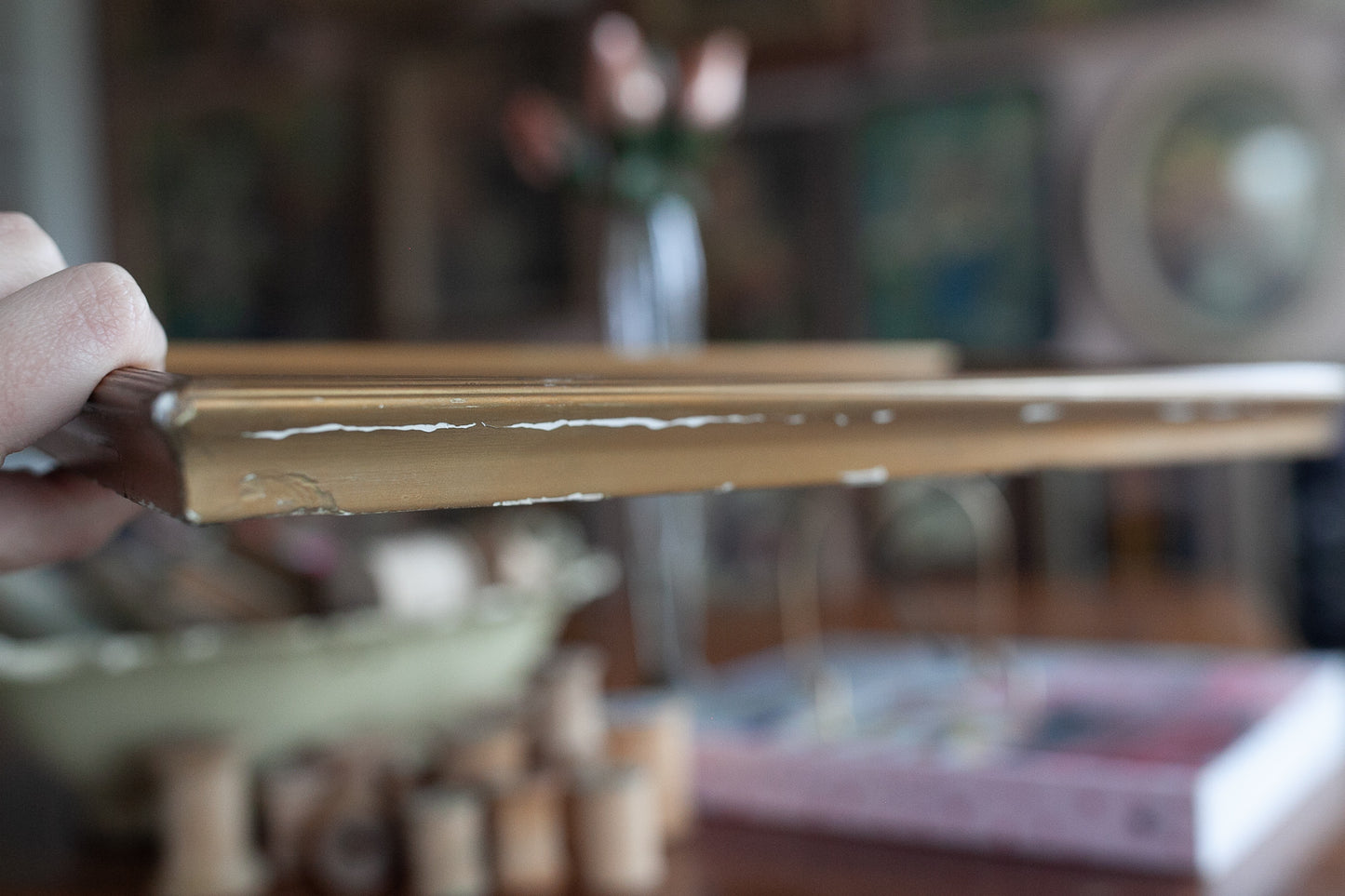 Mother and Child Artwork - Framed Art in Gold Frame