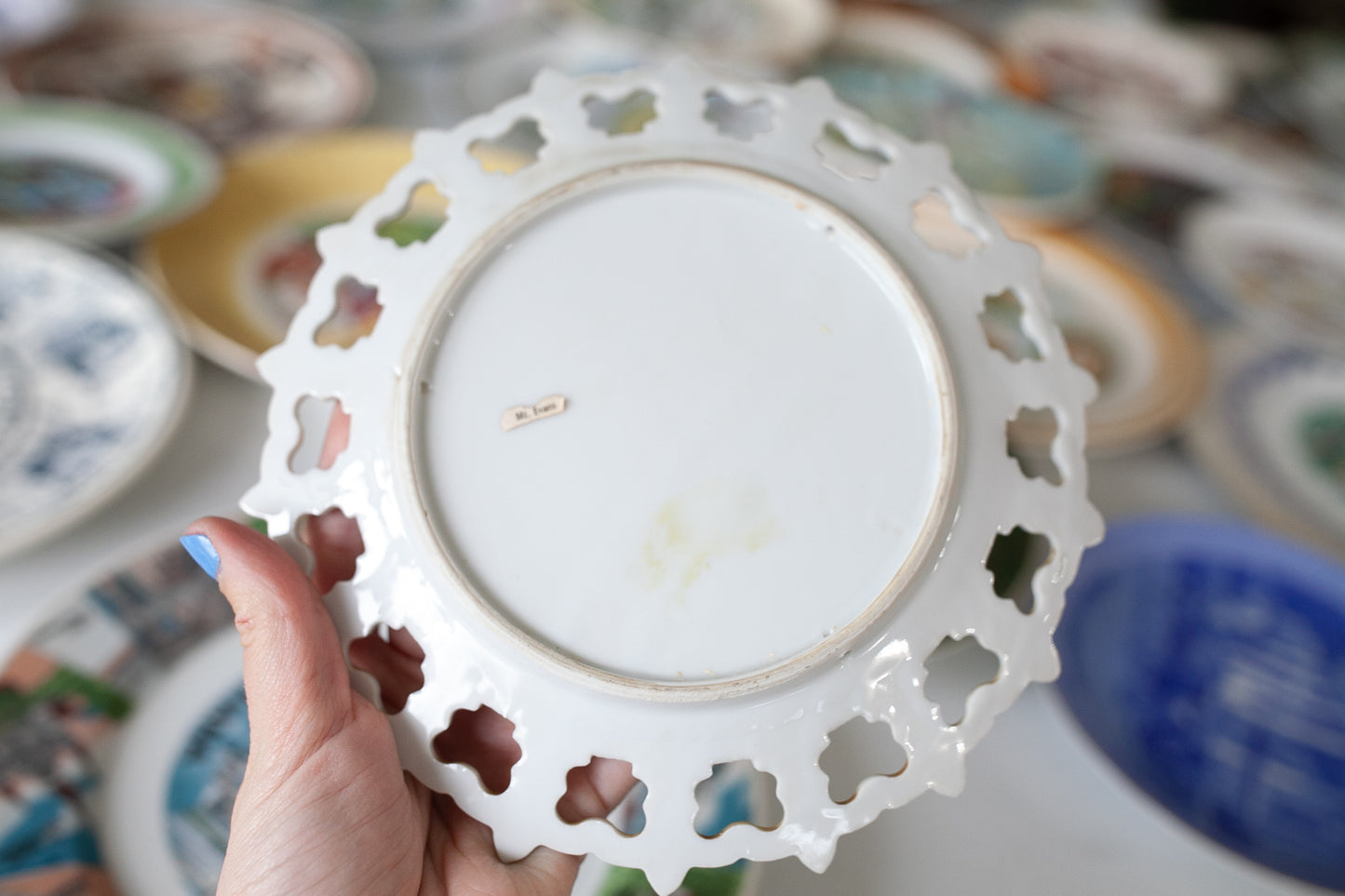 Tourist Plate- Souvenir Plate - Colorado -Colorful Colorado - Blue