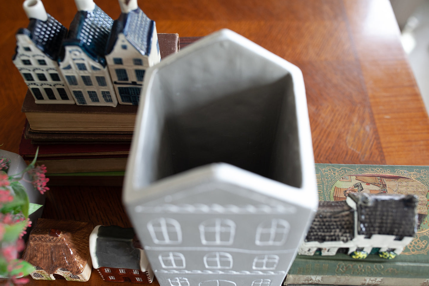 House Planter - House Vase - Gray House