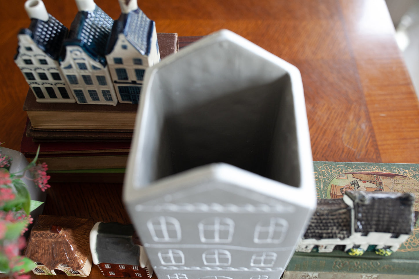 House Planter - House Vase - Gray House
