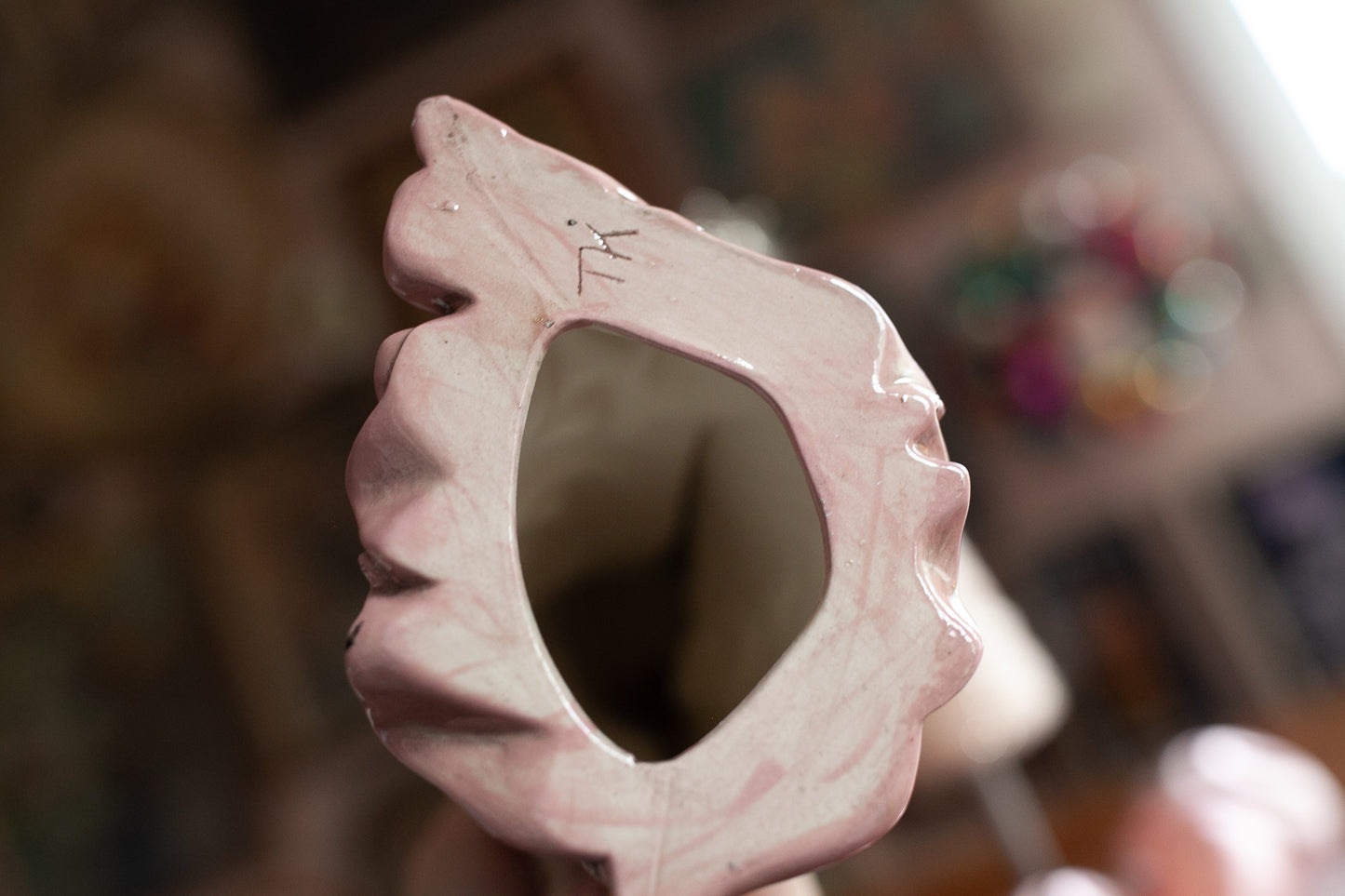 Vintage Angel- Porcelain Angel- Pink Angel