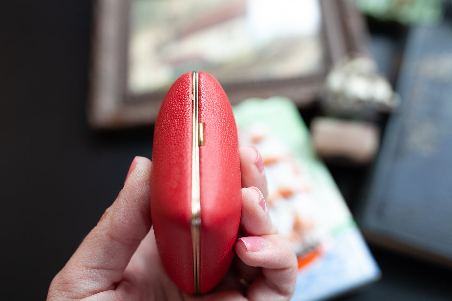 Travel Alarm Clock- Phinney -Walker Red Clock -Wind up travel clock