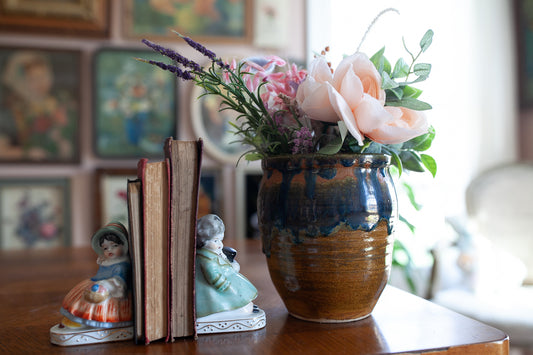 Vintage Stone Vase - Pottery