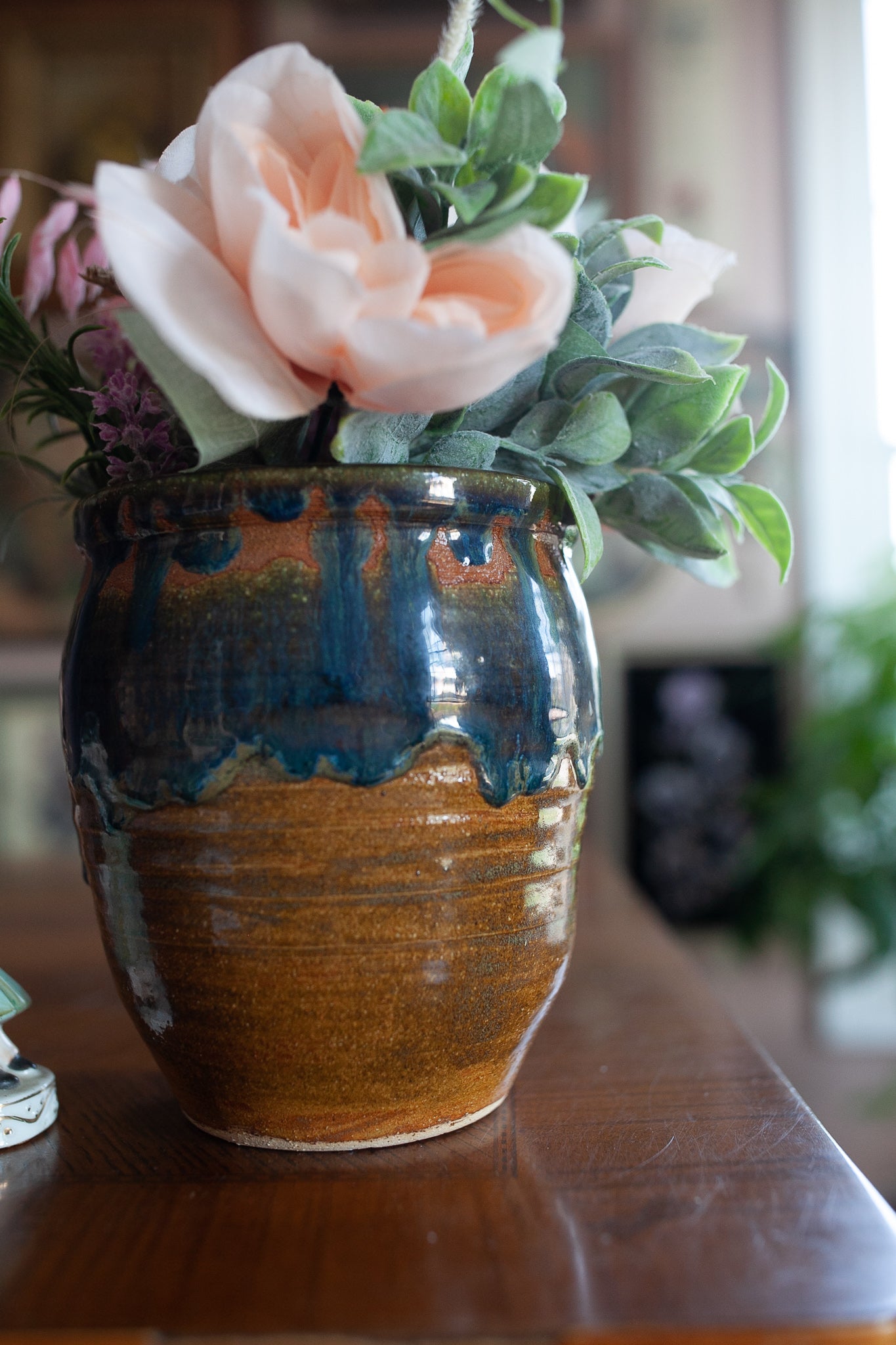 Vintage Stone Vase - Pottery