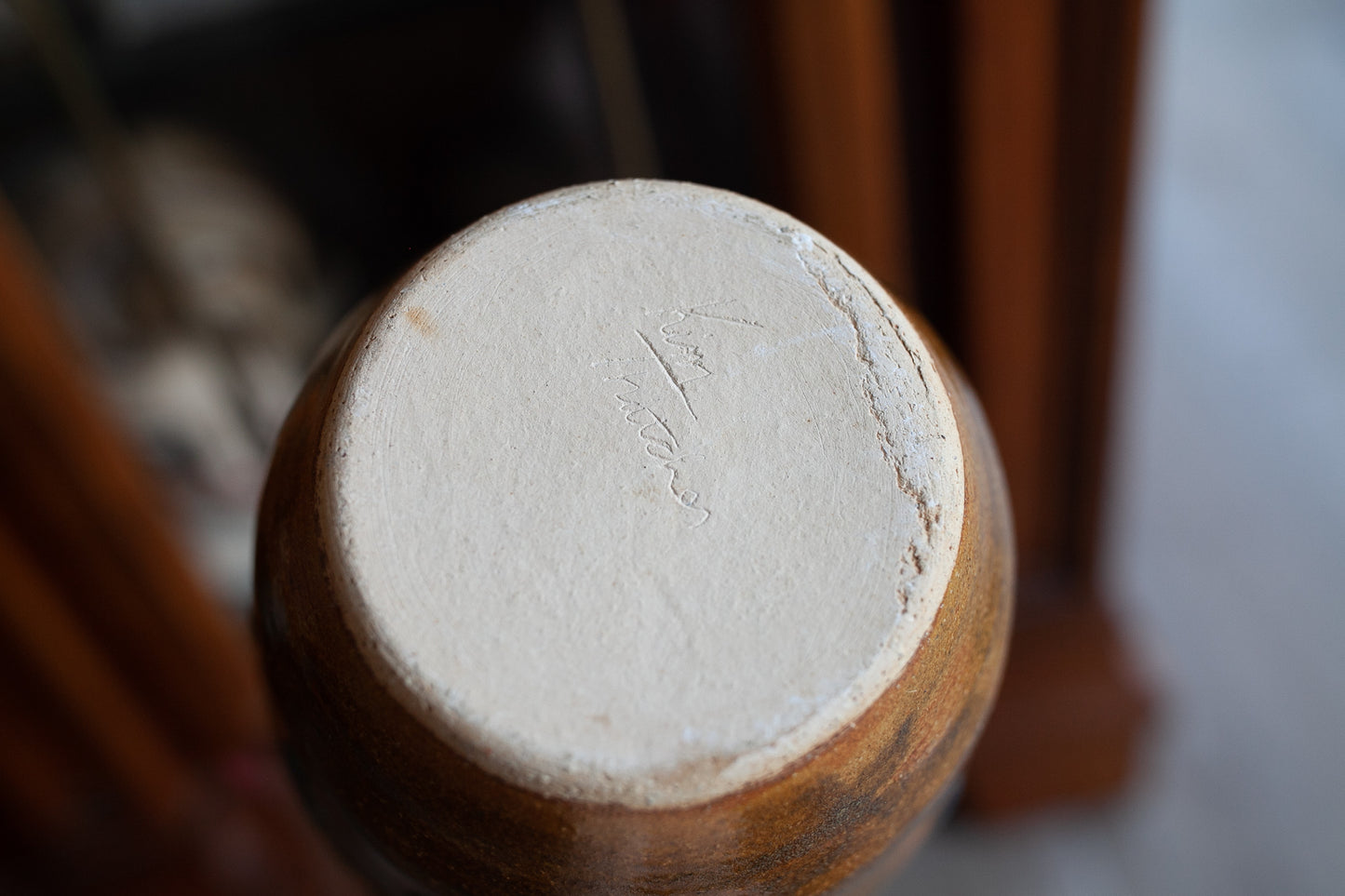 Vintage Stone Vase - Pottery