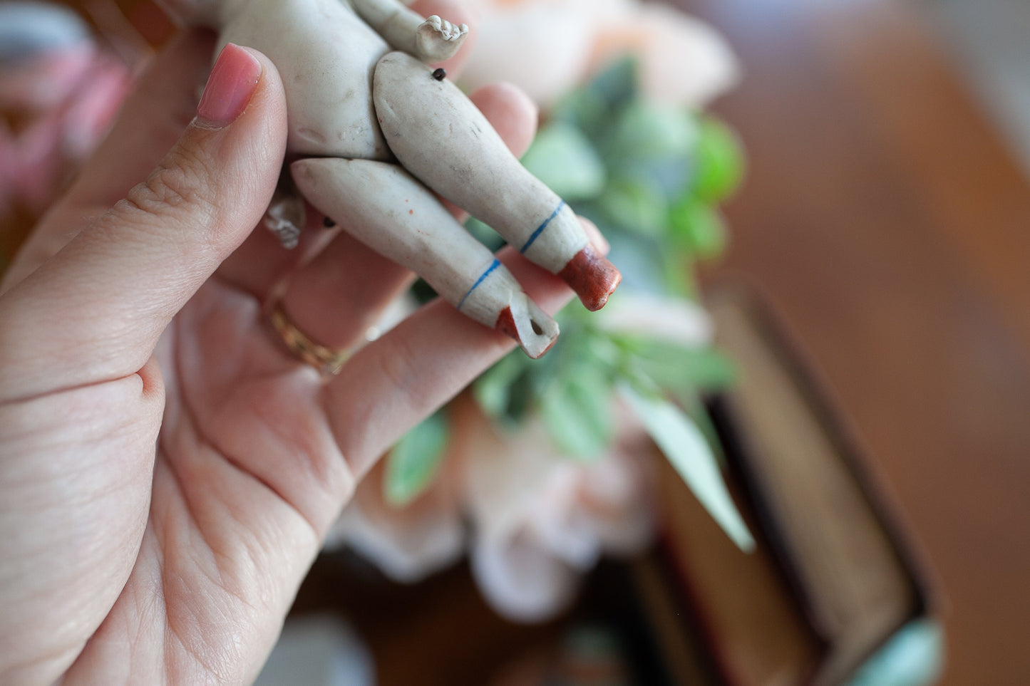 Antique German Bisque Doll - Jointed all Bisque doll