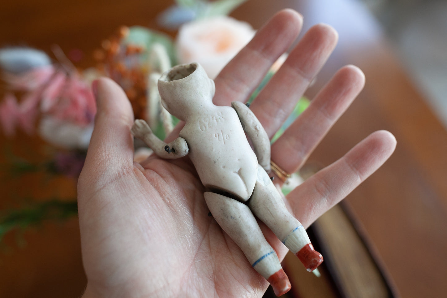 Antique German Bisque Doll - Jointed all Bisque doll