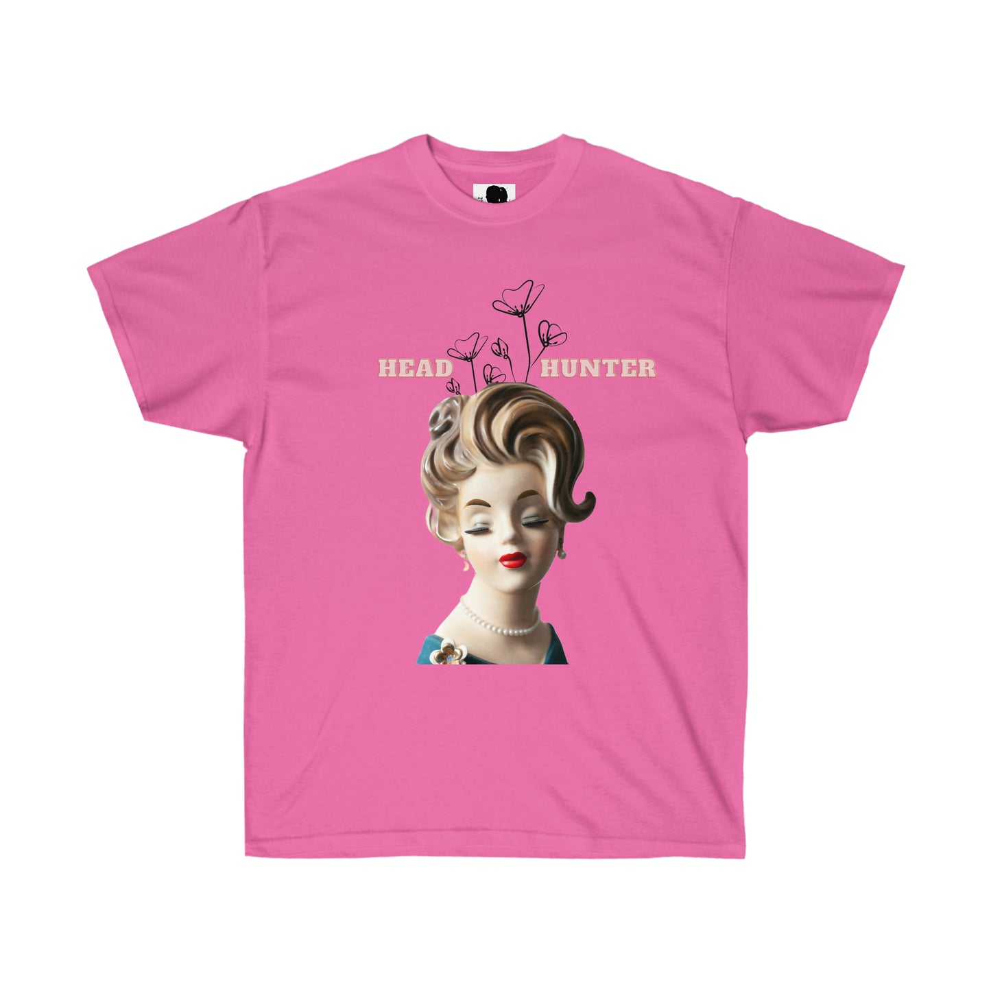 Lady Head Vase T-Shirt - Head Hunter T-Shirt- The AntiqueHer Unisex Ultra Cotton Tee