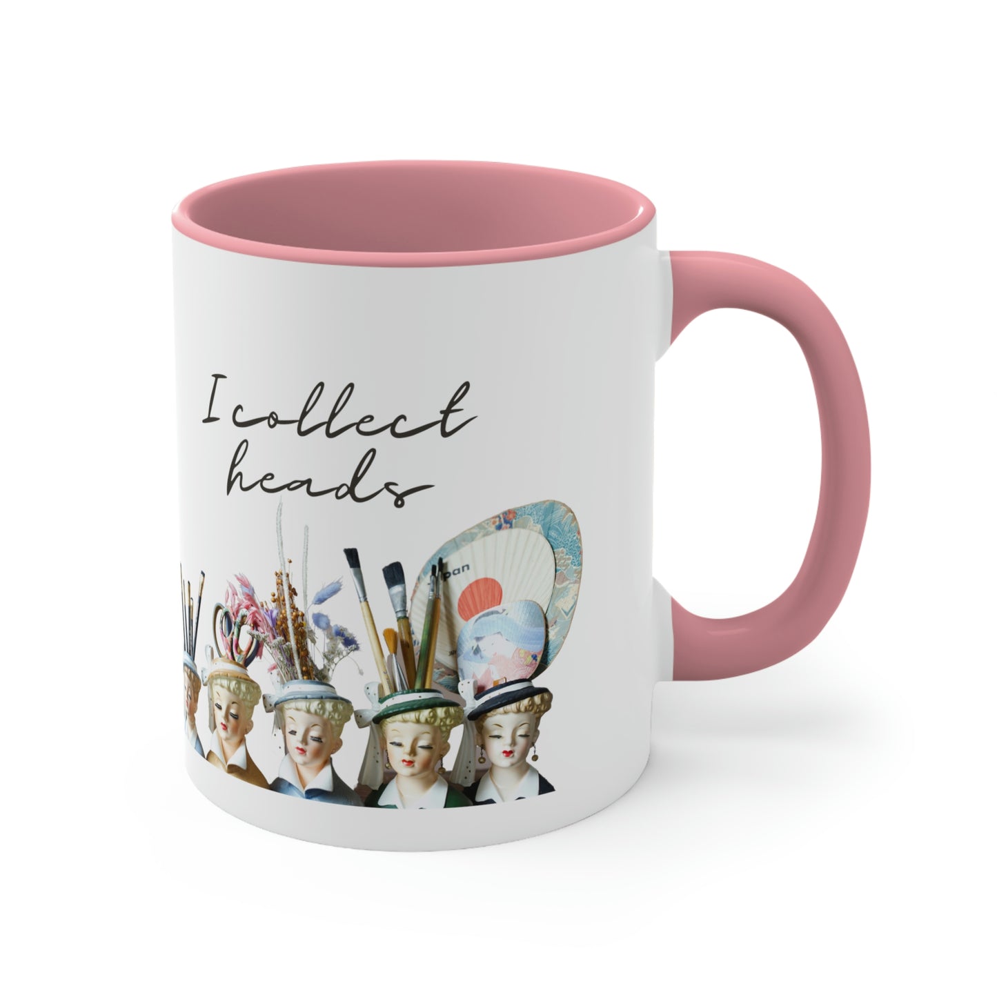 Lady Head Vase- Coffee Cup - Head Vase Collector- Accent Coffee Mug, 11oz