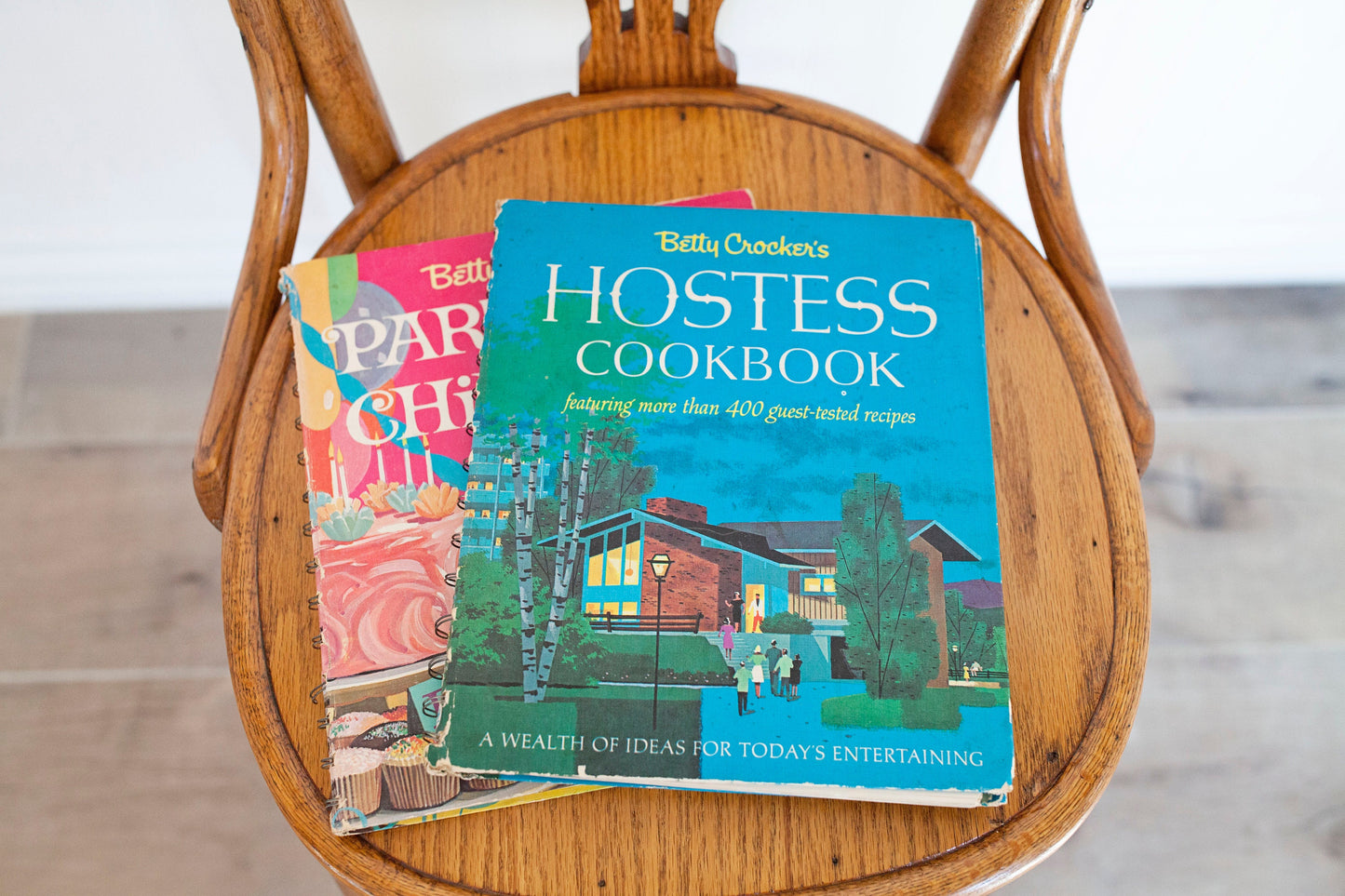 Vintage Betty Crocker's Books- Hostess Cookbook and Parties For Children