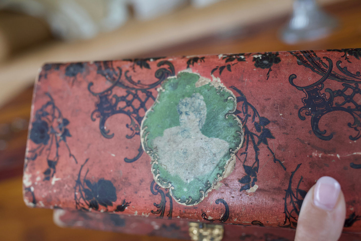 Antique Dresser Box - Victorian Dresser Box