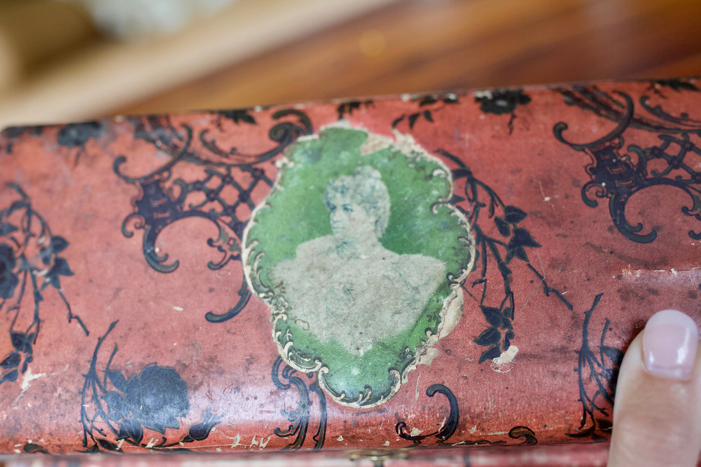 Antique Dresser Box - Victorian Dresser Box