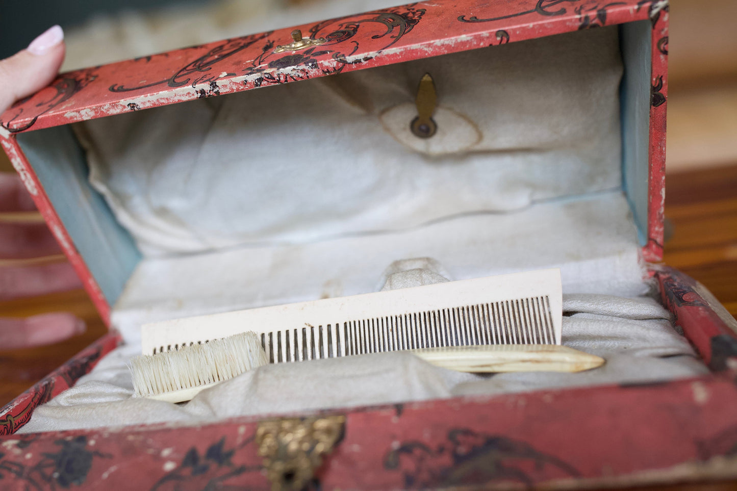 Antique Dresser Box - Victorian Dresser Box