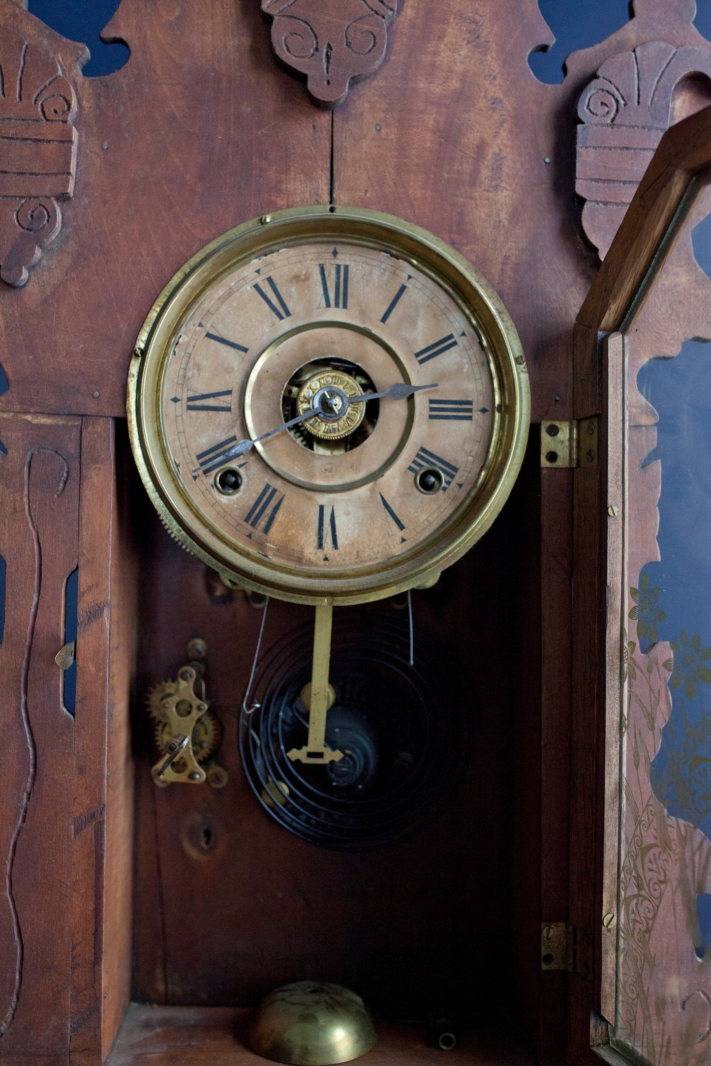 Antique Seth Thomas Clock- Gingerbread Clock- Clock Case