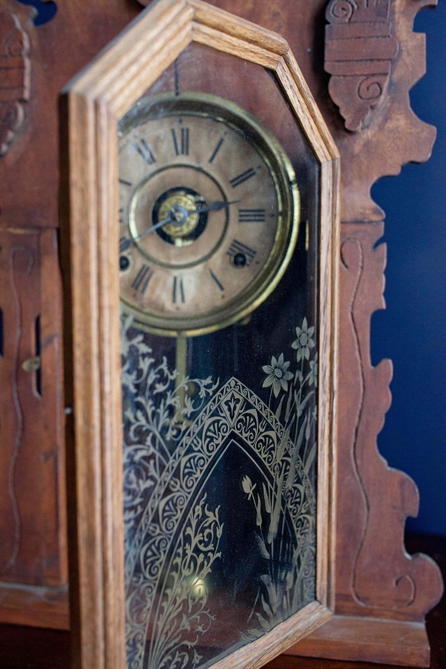 Antique Seth Thomas Clock- Gingerbread Clock- Clock Case