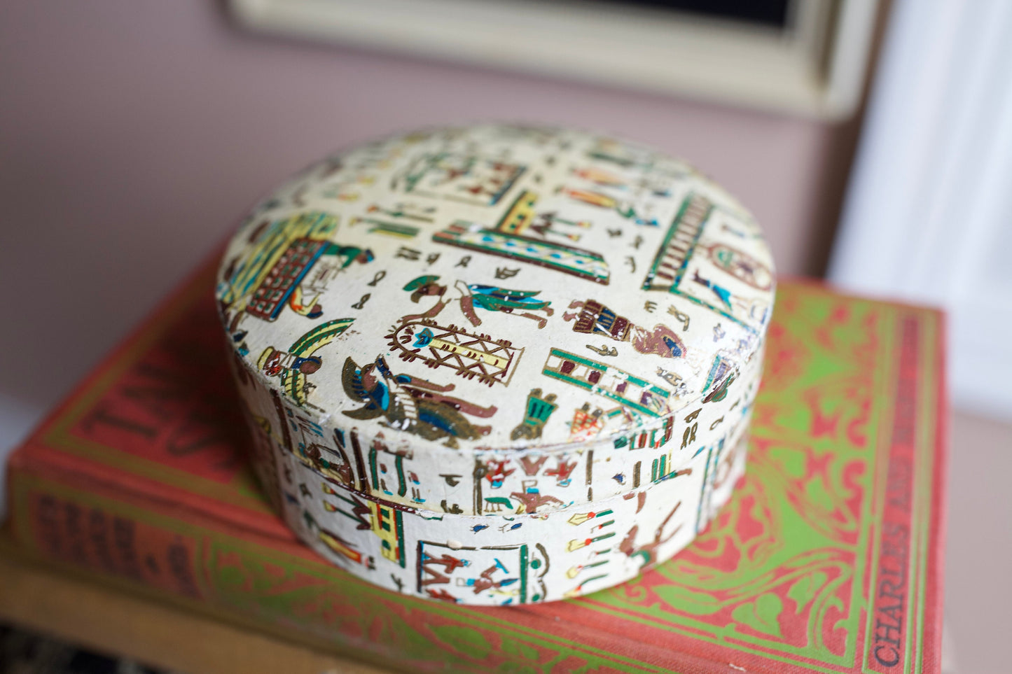 Vintage Coasters- Egyptian printed Paper Box