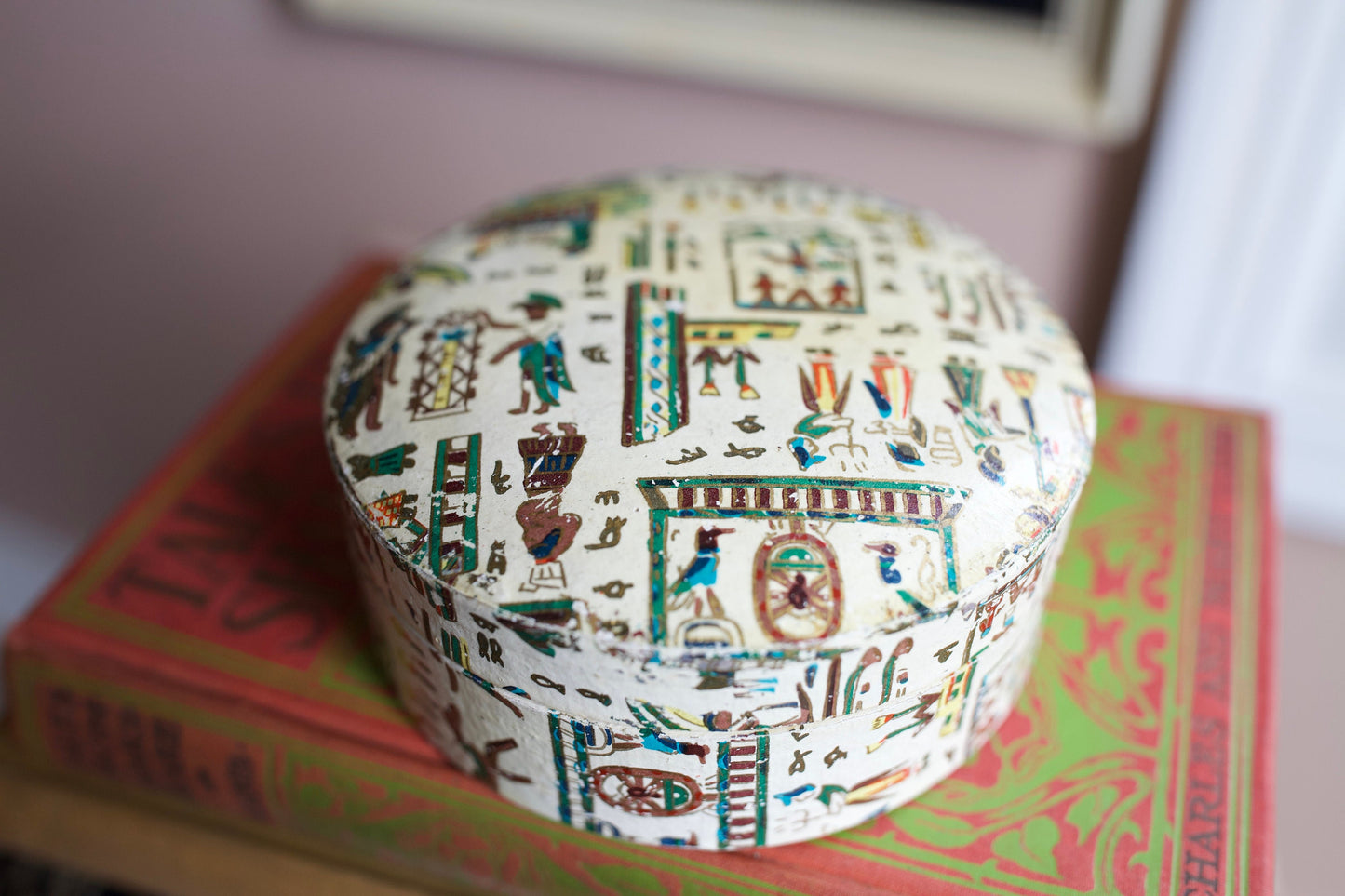 Vintage Coasters- Egyptian printed Paper Box