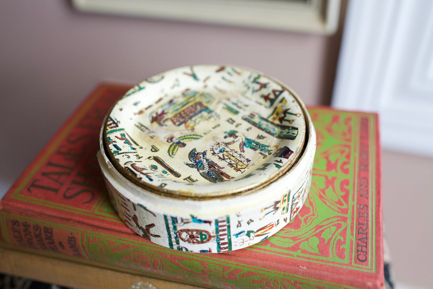 Vintage Coasters- Egyptian printed Paper Box