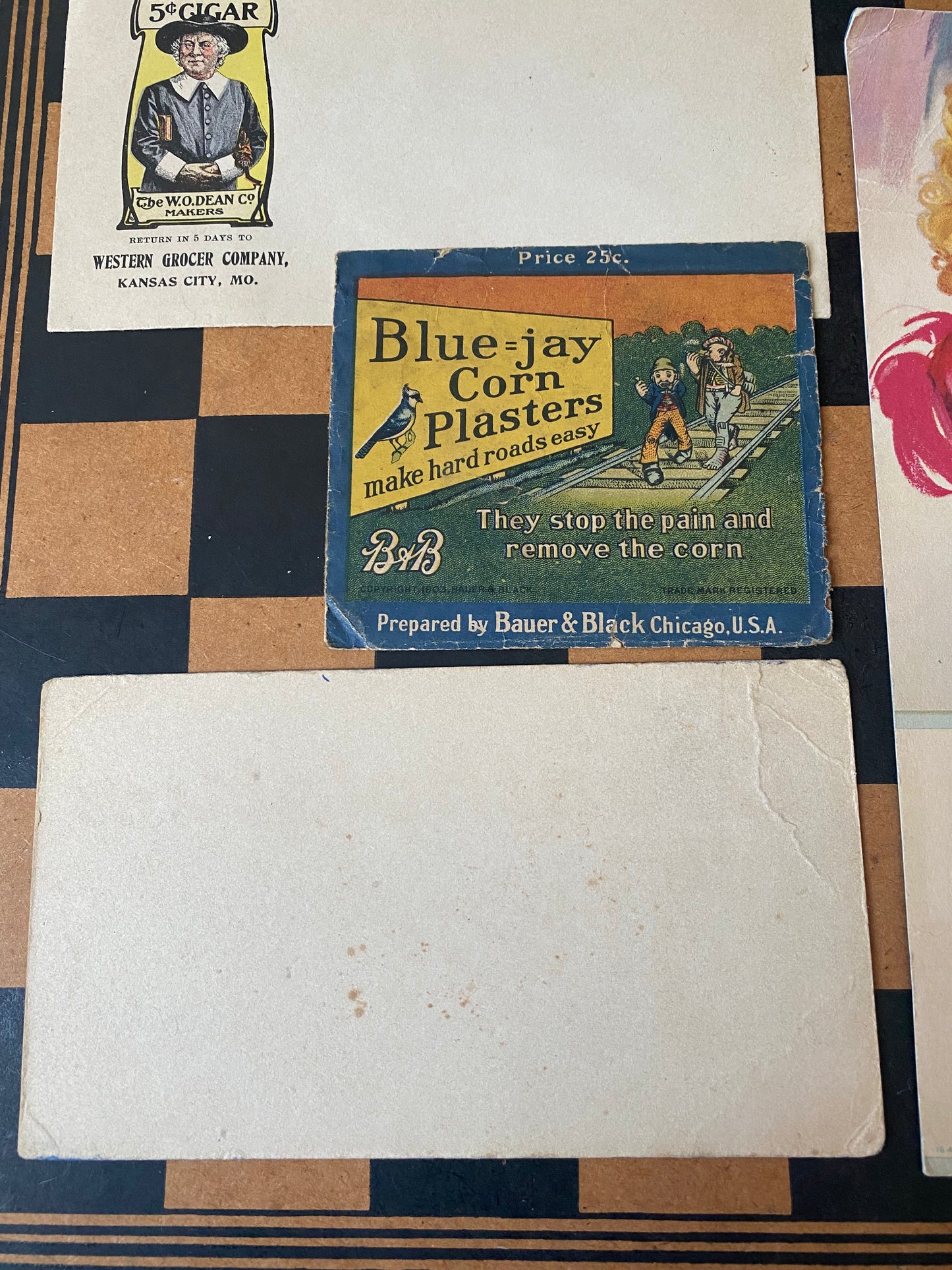 Vintage advertising cards