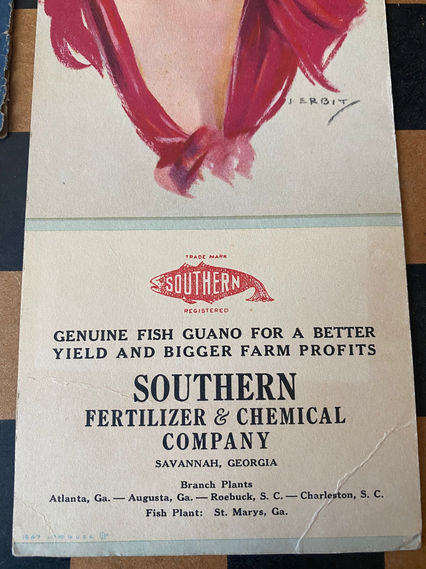 Vintage advertising cards