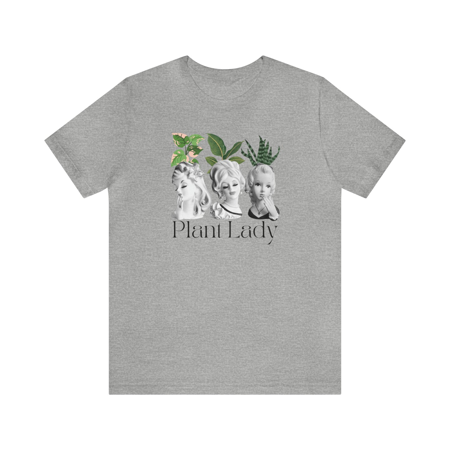 Plant Lady Head Vase Shirt - Unisex Jersey Short Sleeve Tee