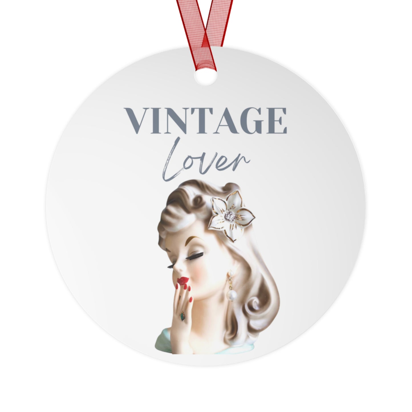 Metal Ornaments - Head Vase - Vintage Head Vase - Headvase - Head Vase Gift