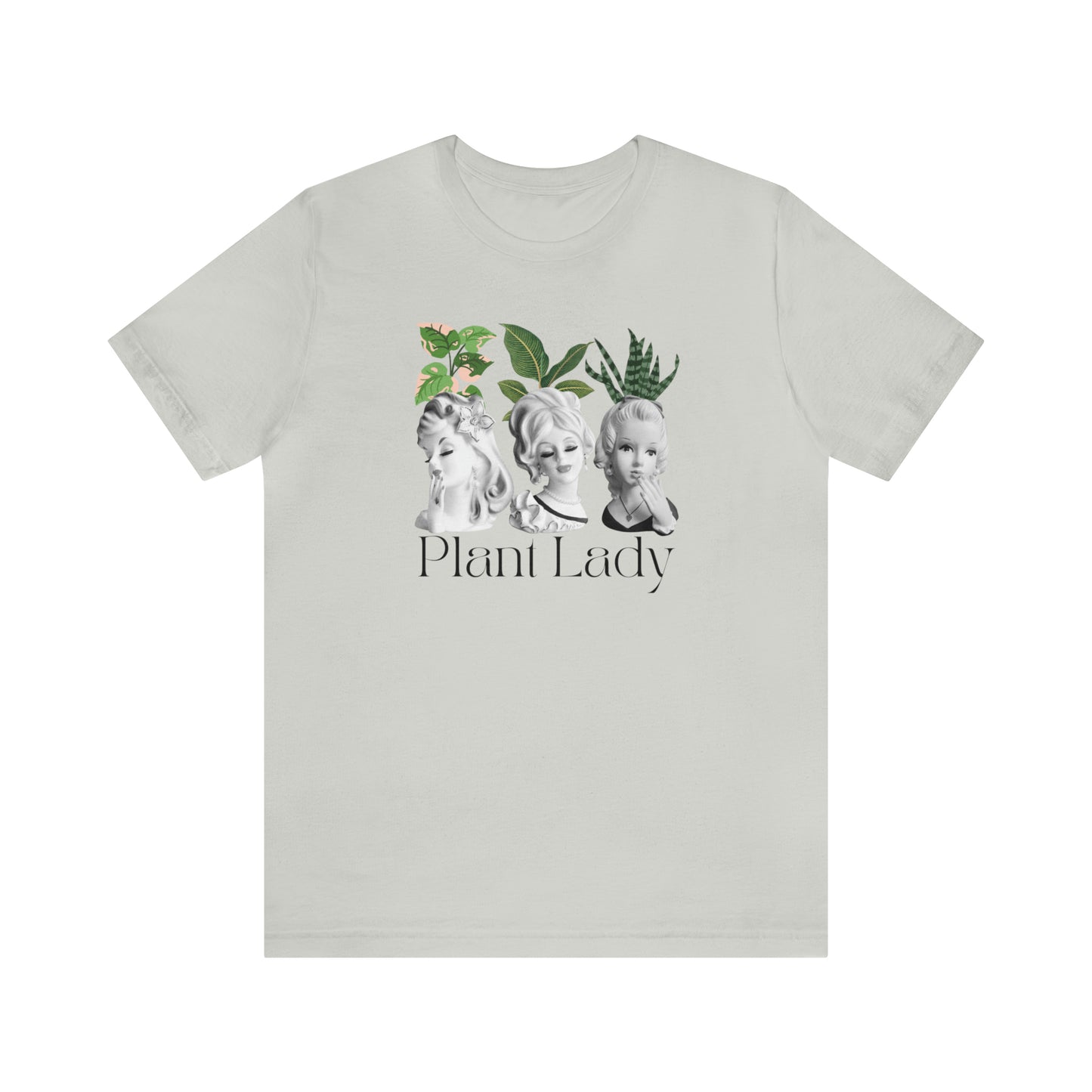 Plant Lady Head Vase Shirt - Unisex Jersey Short Sleeve Tee